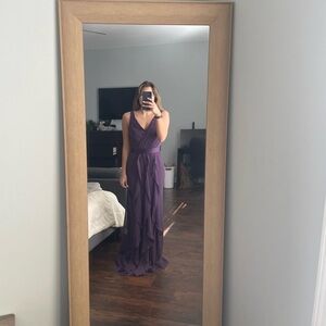 White Vera Wang purple gown size 4-6/small